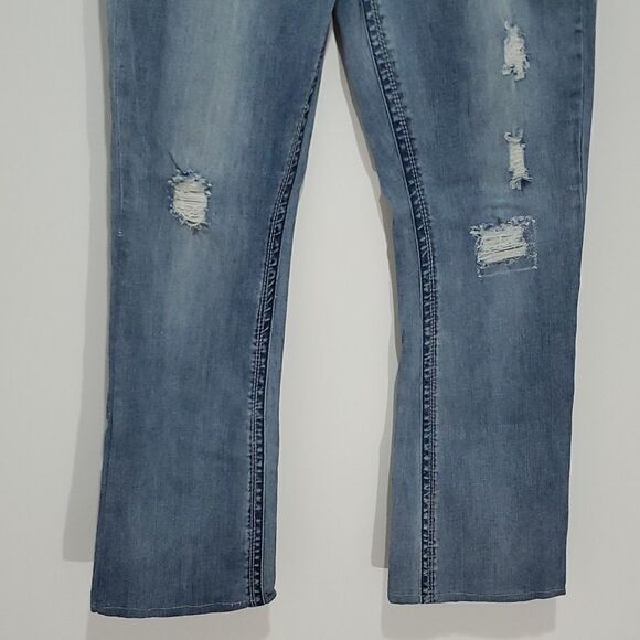 SEVEN7 28x29 Medium Tint Straight Leg Jeans - Picture 3 of 7